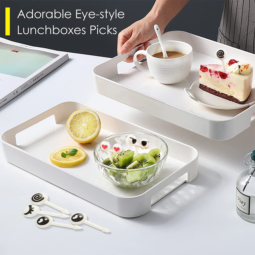 HASTHIP 10pcs Food Fruit Forks for Kids, Eye Toothpicks Picks, Bento Box Food Picks Mini Cute Cartoon Plastic Fruit Toothpicks for Kids Baby Shower Birthday Party Cake Decoration Supplies HASTHIP 10pcs Food Fruit Forks for Kids, Eye Toothpicks Picks, Bento Box Food Picks Mini Cute Cartoon Plastic Fruit Toothpicks for Kids Baby Shower Birthday Party Cake Decoration Supplies